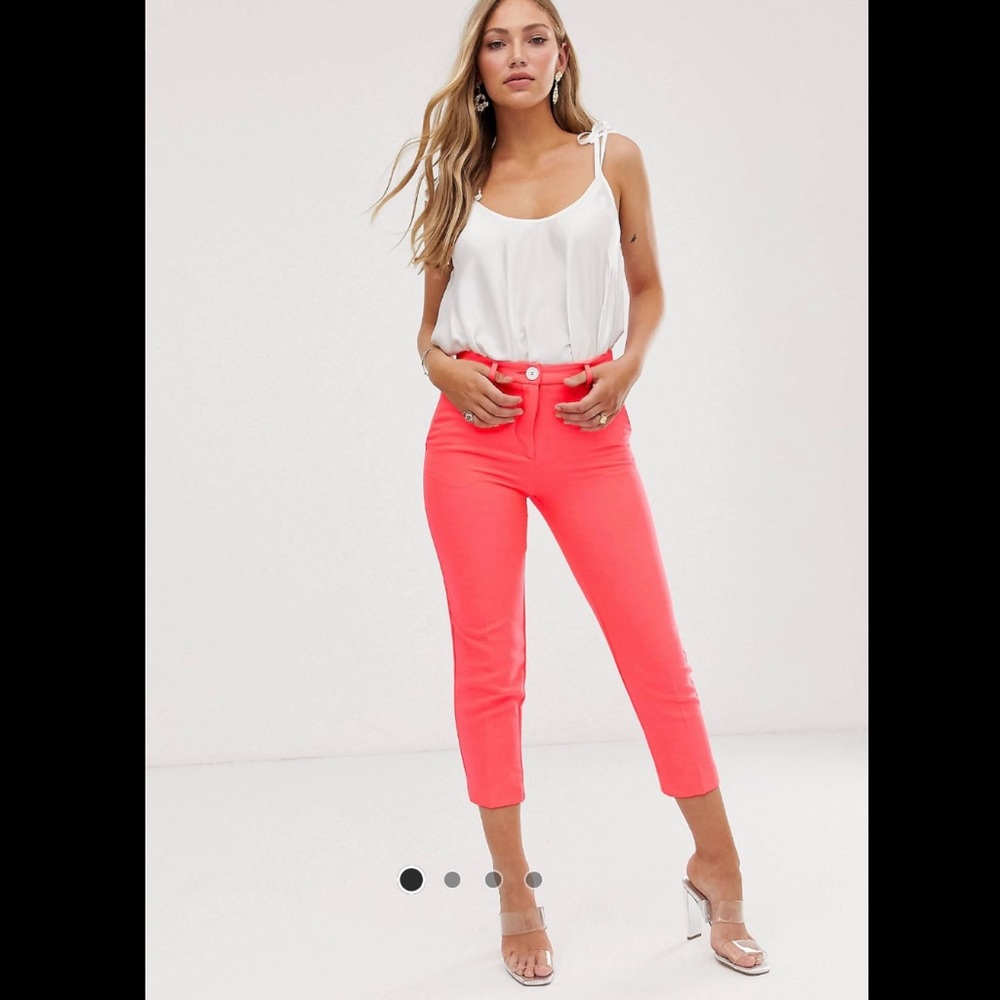 River Island coral pants - Picture 1 of 4